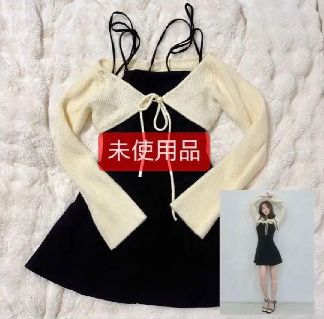 ワンピース ANDMARY Lamia knit set minidress