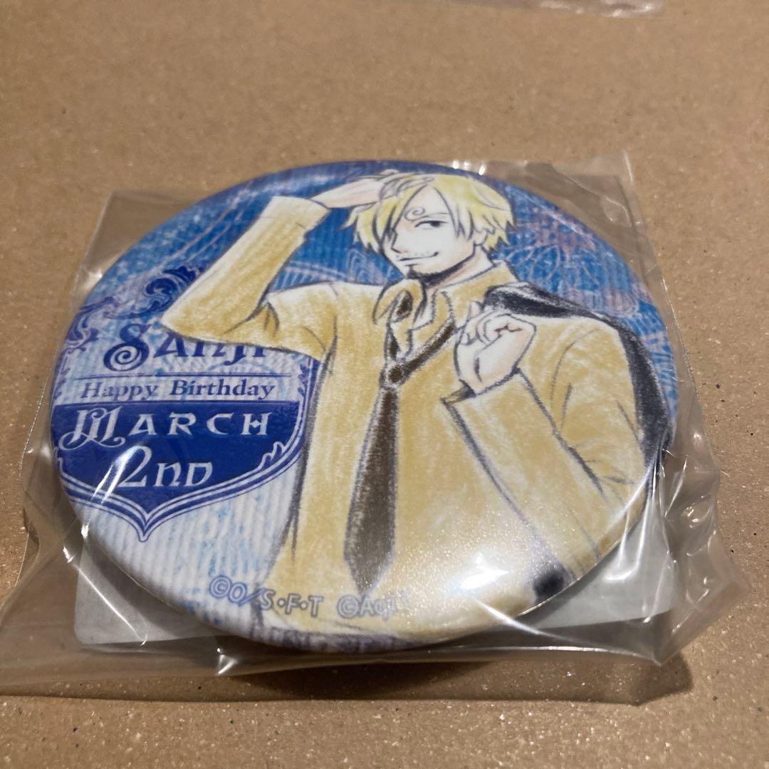 ワンピース　バースデー缶バッジ　サンジ　2020