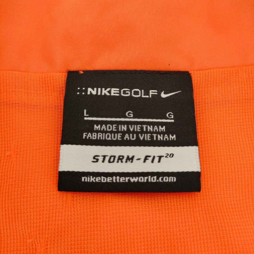 NIKE GOLF 高機能セットアップ Lサイズ オレンジ 黒 収納袋付き
