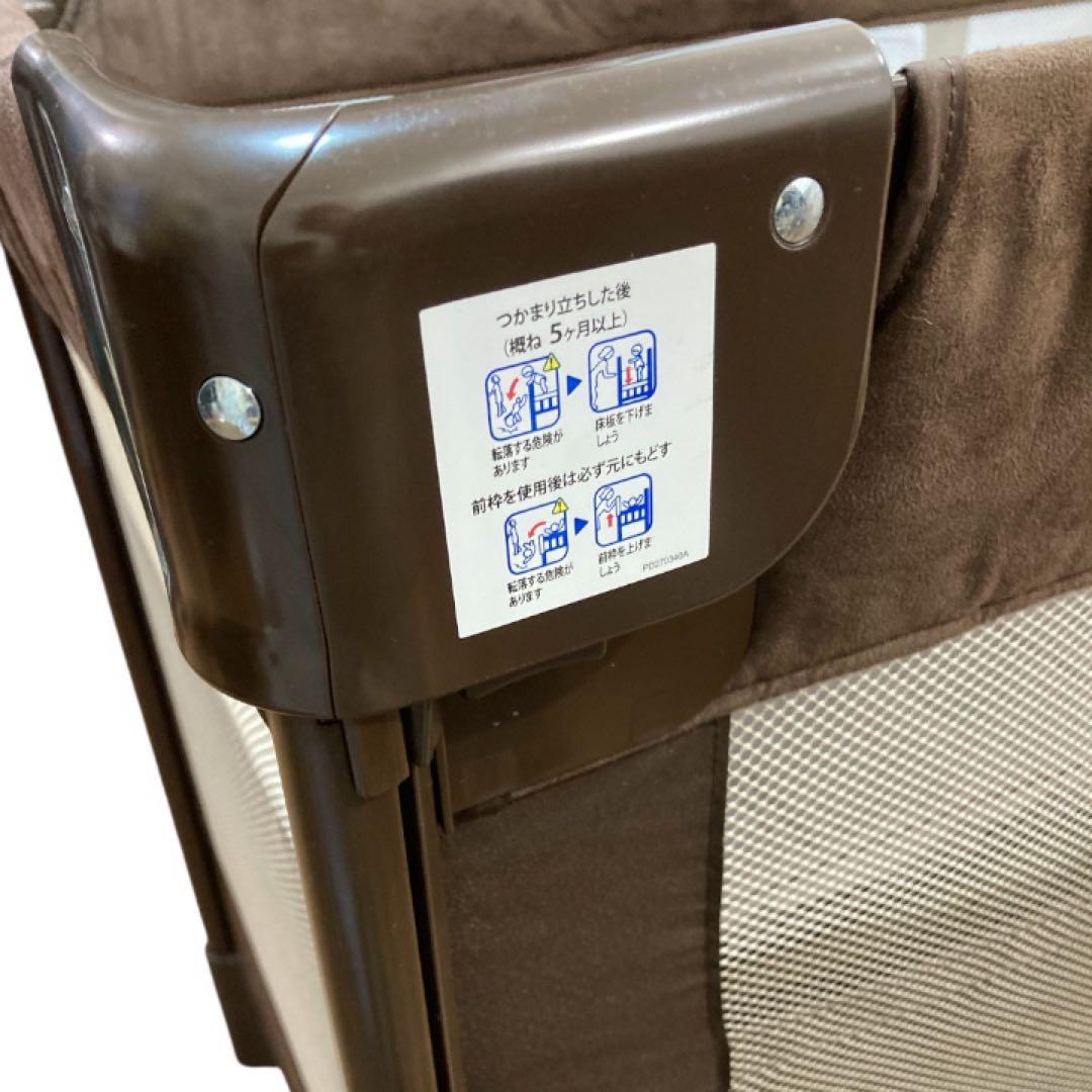 Apricaココネル エアー プラス チョコレートブラウン ベビーベッド