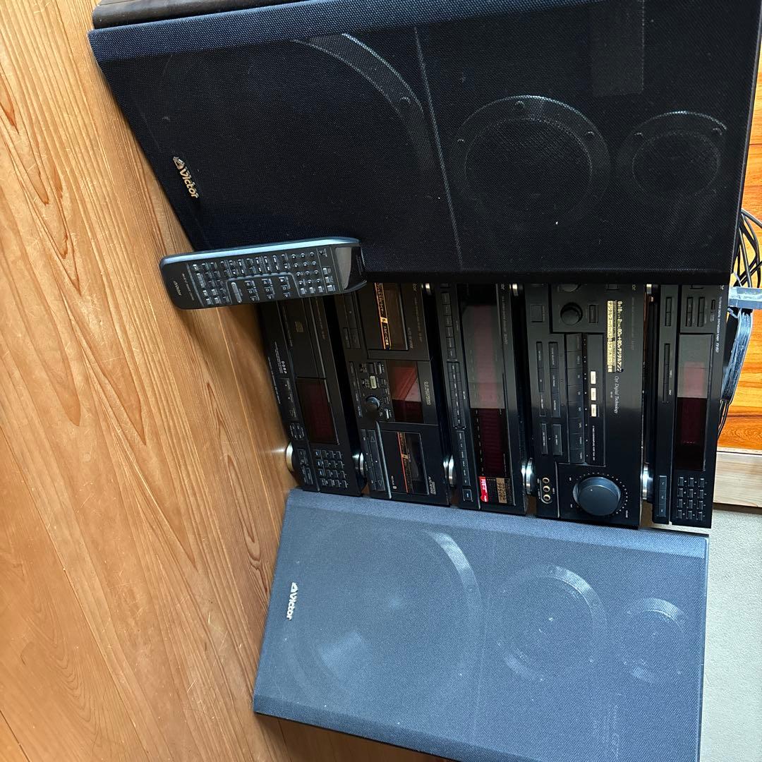 Victor コンポ CDプレーヤー カセットデッキ