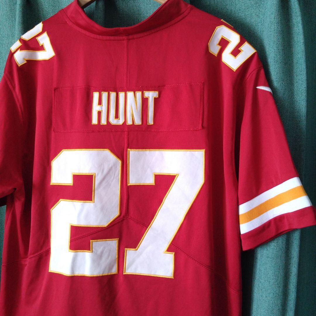 NIKEカンザスシティチーフスHUNT27番アメリカンフットボールジャージXXL