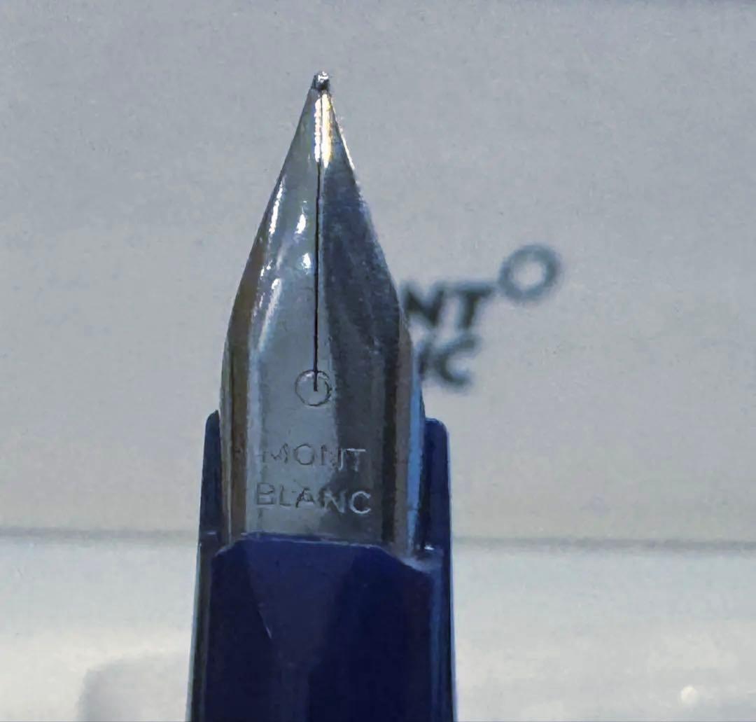 【美品】モンブラン No300 万年筆シルバー&ブルー