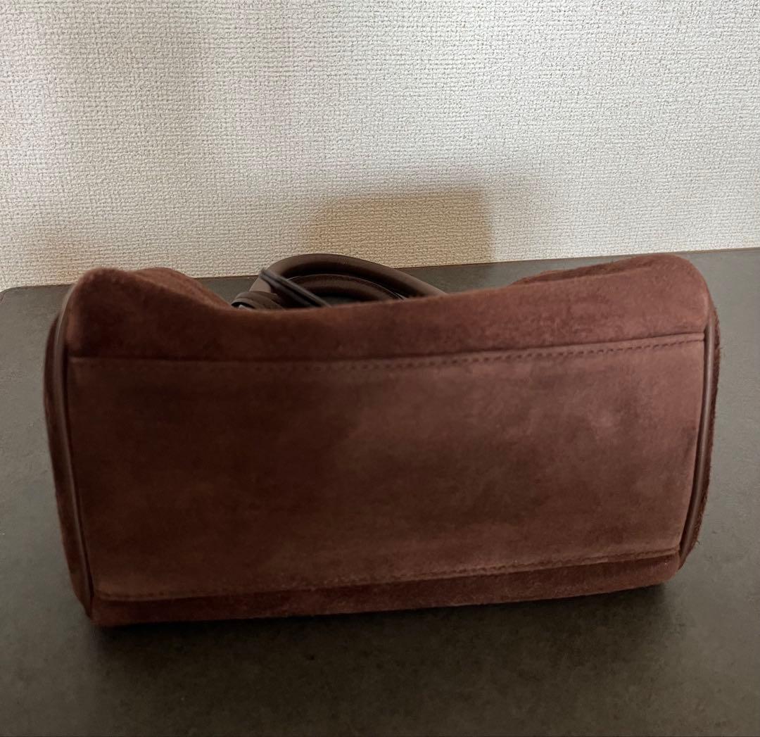 russet ラシット スエード2WAYミニボストンバッグ ダークブラウン