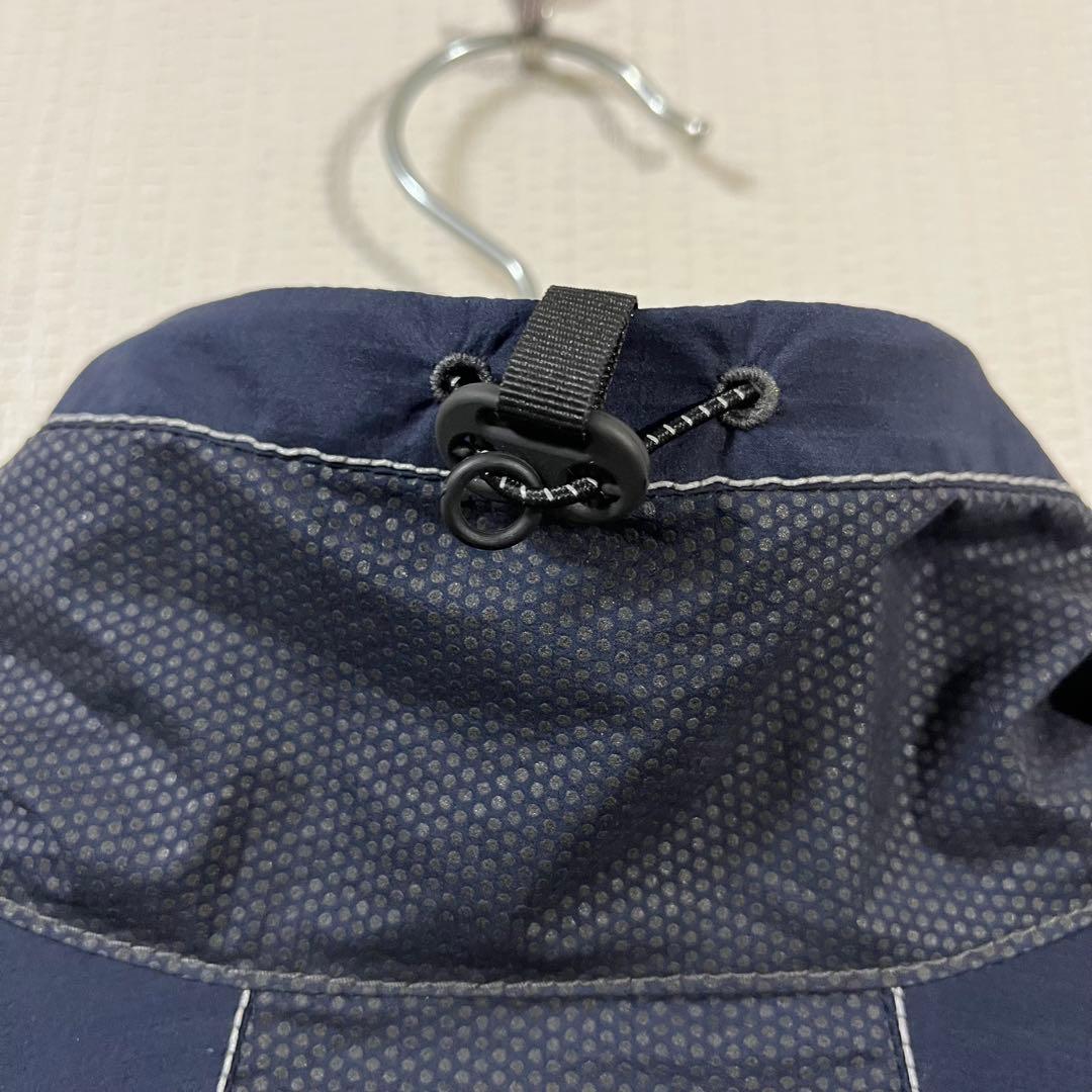 アンドワンダー　ハーフジップナイロンプルオーバージャケット　サイズ4　ネイビー