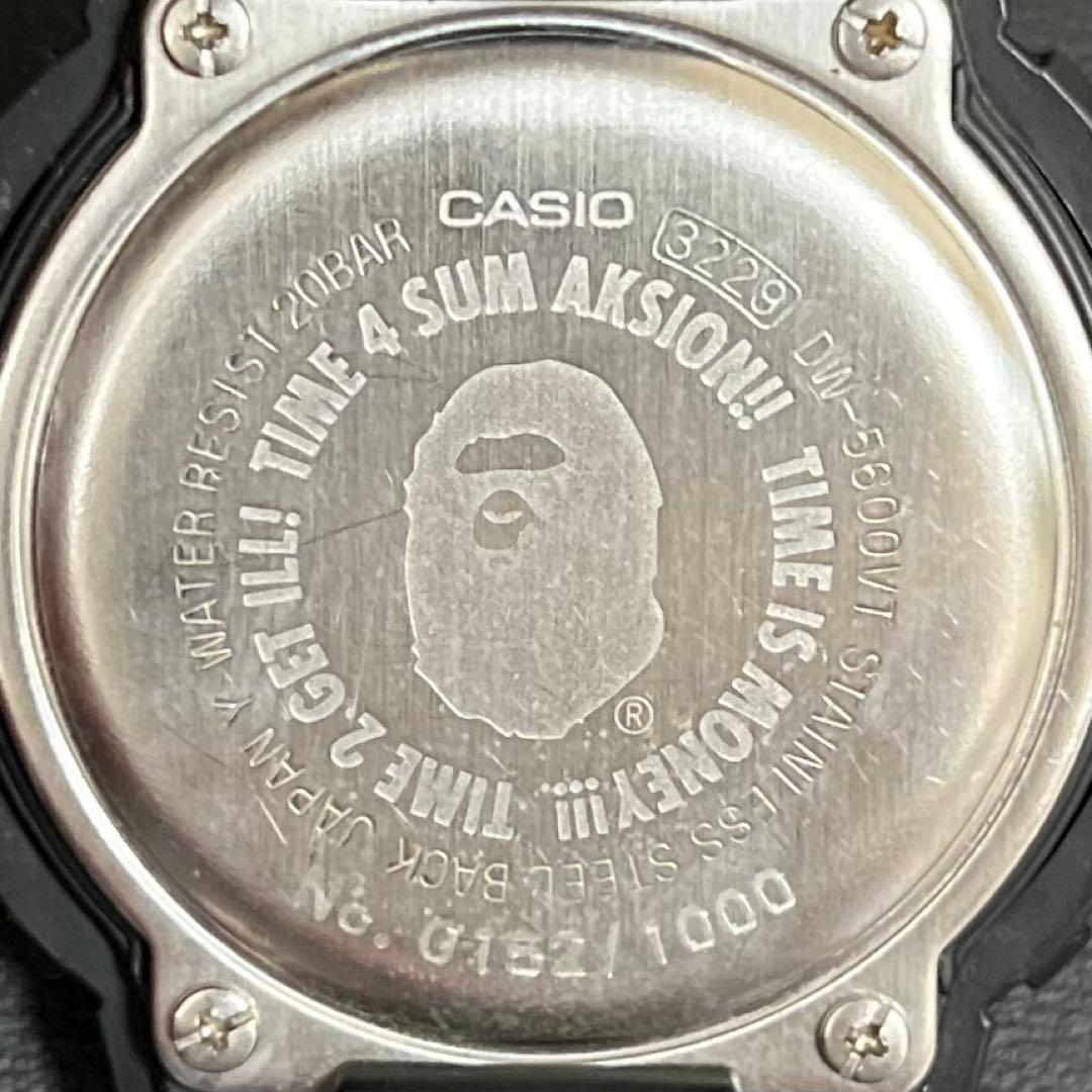 A BATHING APE × G-SHOCK DW-5600VT限定1000本