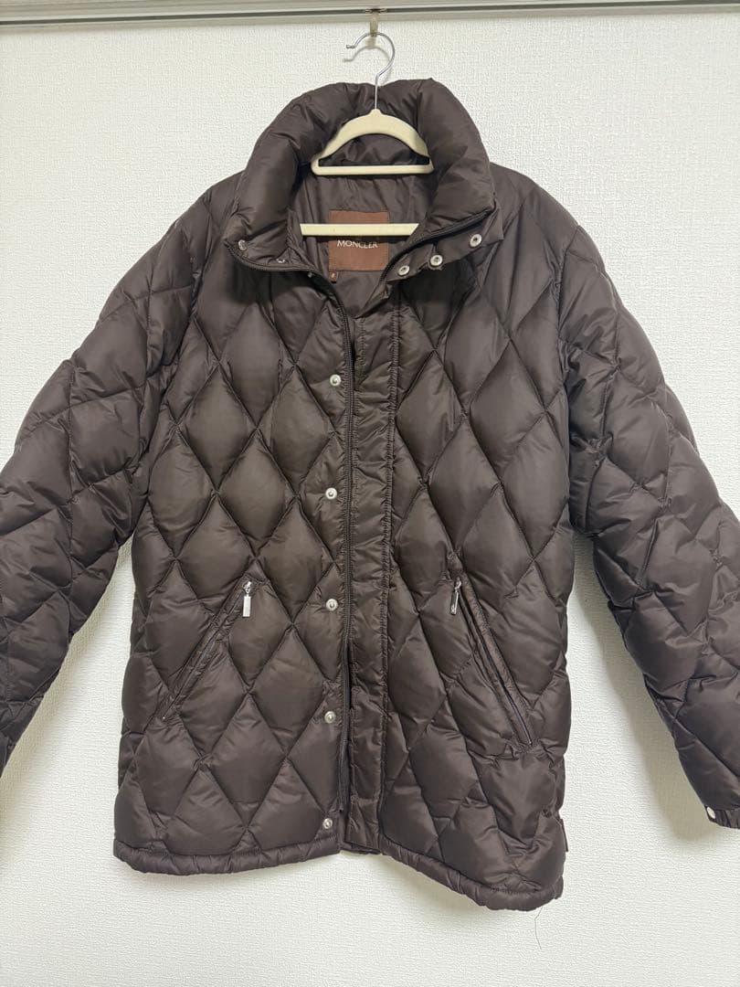 【美品】MONCLER ダウンジャケット　サイズ0 ダークブラウン