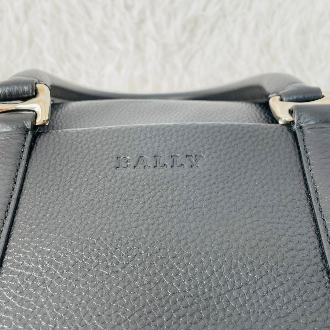 【現行近】BALLY MALESO 2WAY ブリーフケース シボ革　ブラック
