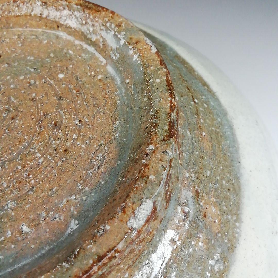 Ｔ８４３　水指　『粉引水指』『奥村考山 造』　共箱　茶道具