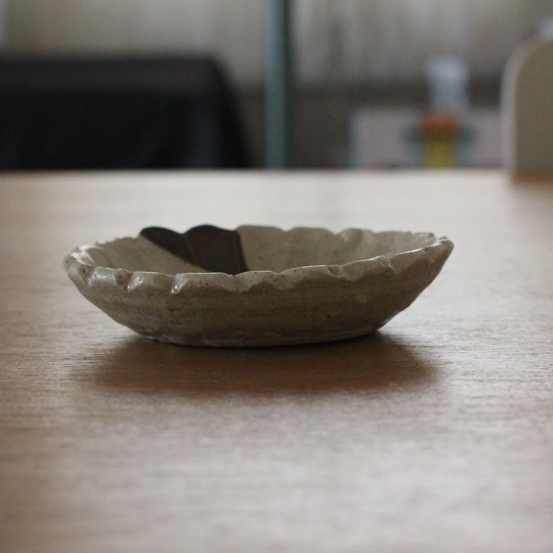 志野の小皿　骨董　古道具