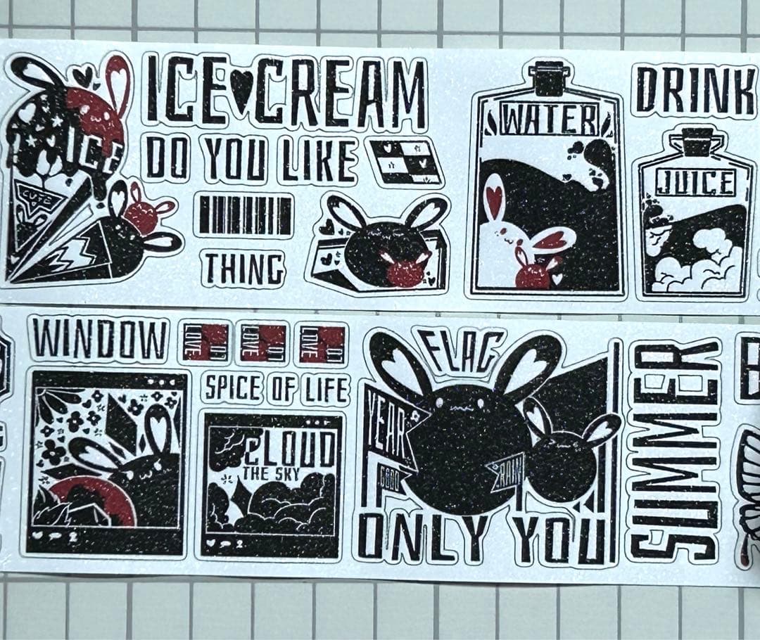 KKRABBIT シール式 海外マステ 切り売り