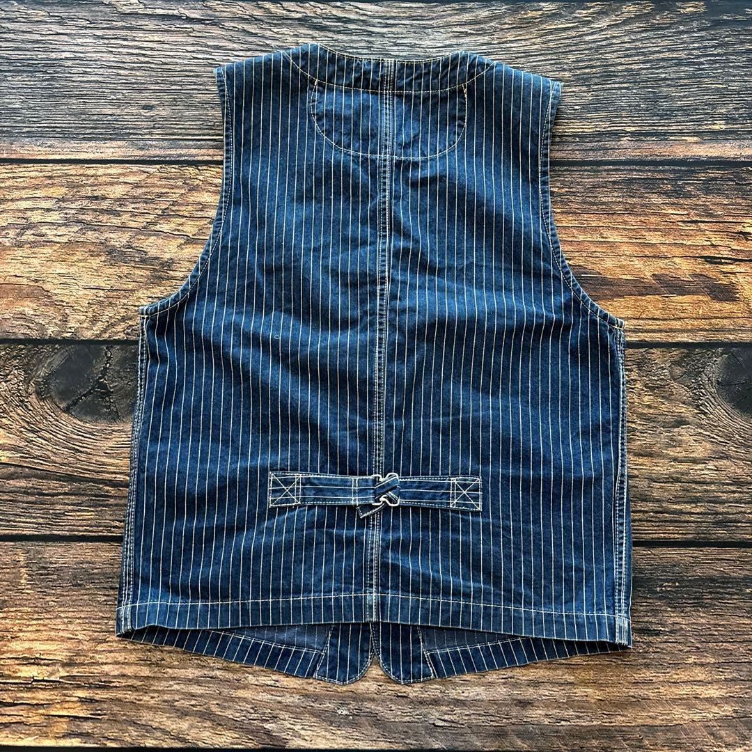 トップス Schott / denim hickory work vest