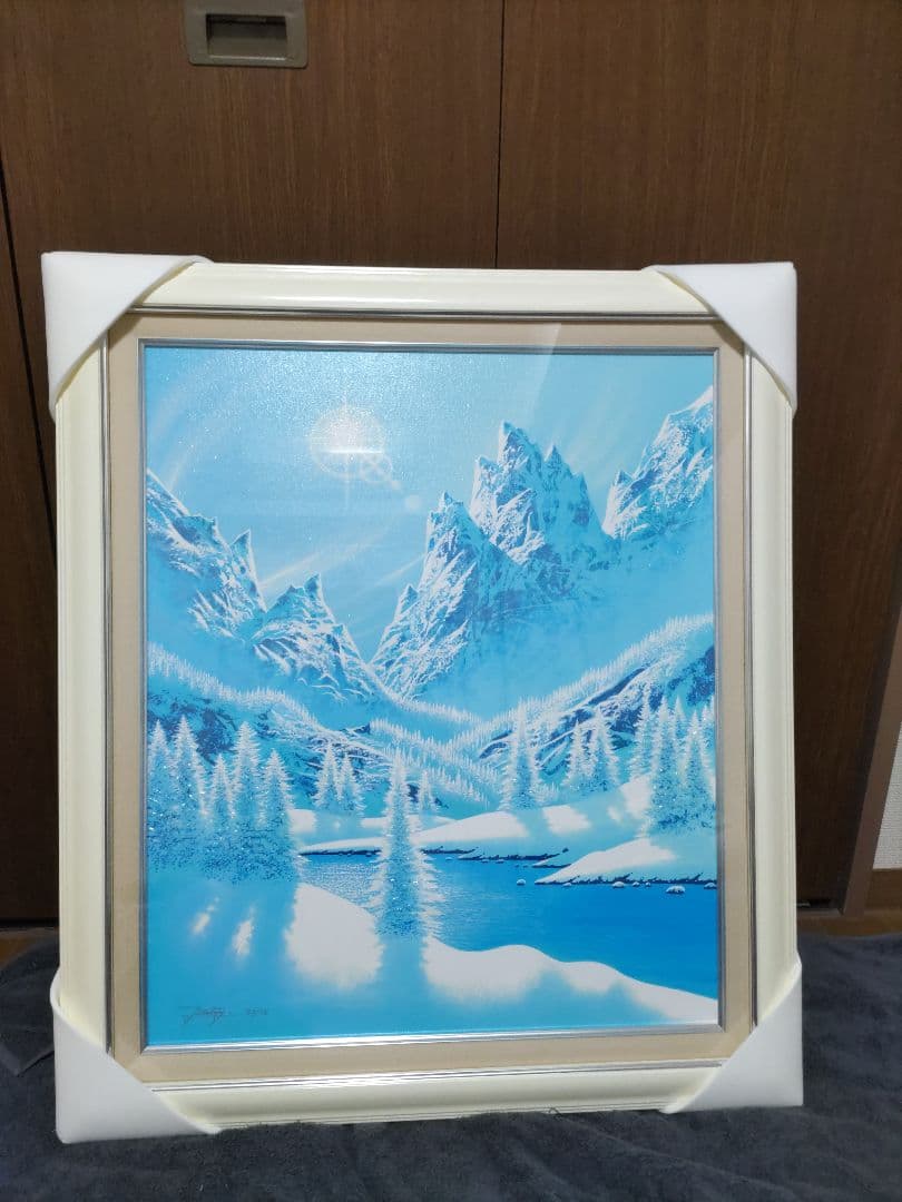 ジョン・ラッテンベリー　クリスタルブルー　シルクスクリーン