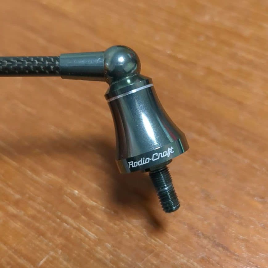 ロデオクラフト RCシングルカーボンハンドル 48mm シマノ用 ノブ社外品