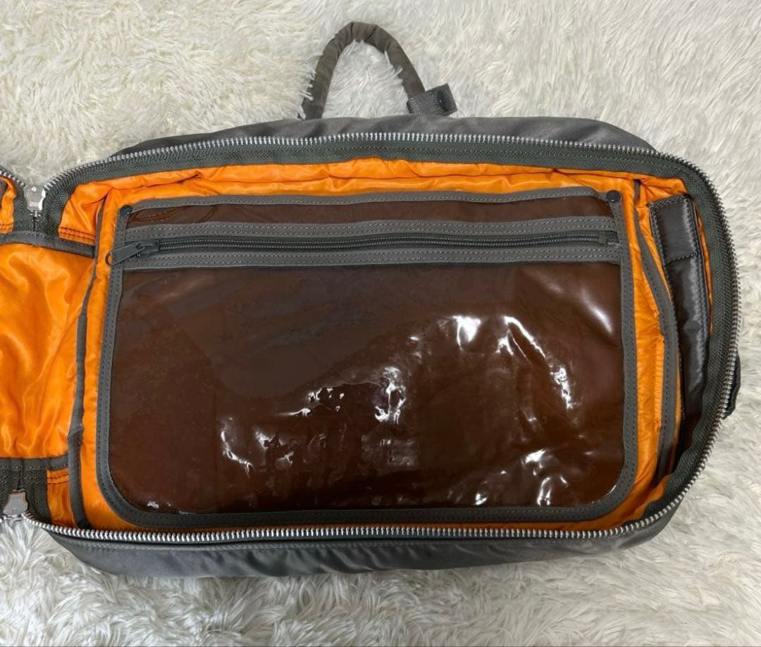 PORTER タンカー　ブリーフケース　3way シルバーグレー