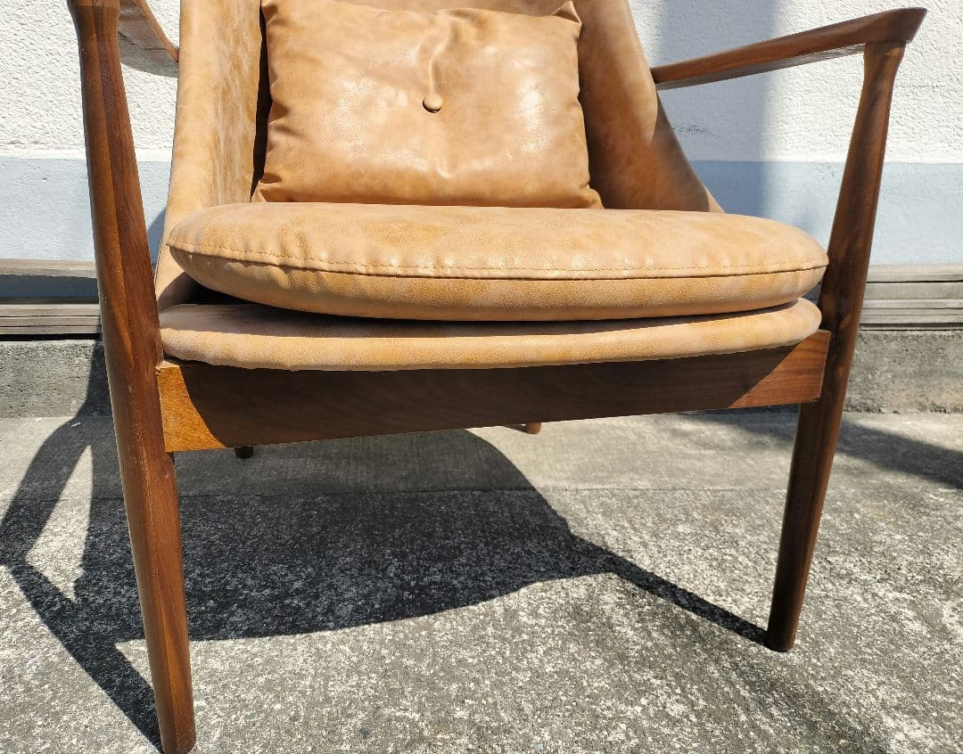 美品 NOCE (ノーチェ) アームソファ キャメルブラウン UC01