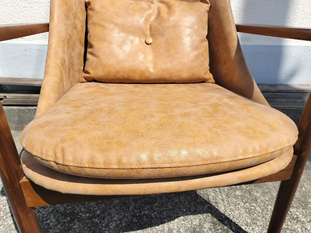 美品 NOCE (ノーチェ) アームソファ キャメルブラウン UC01