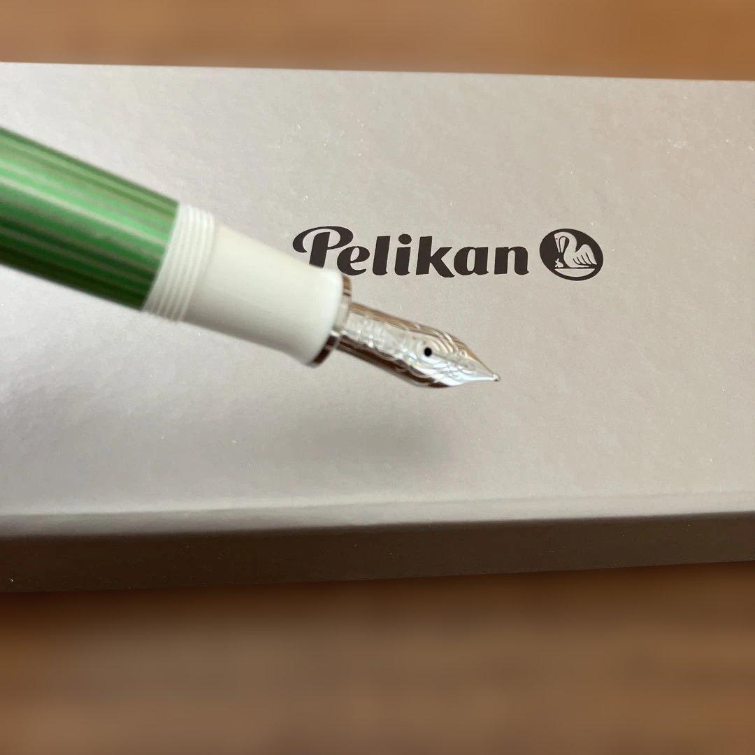 【未使用品】Pelikan 万年筆 M605「グリーンホワイト 」