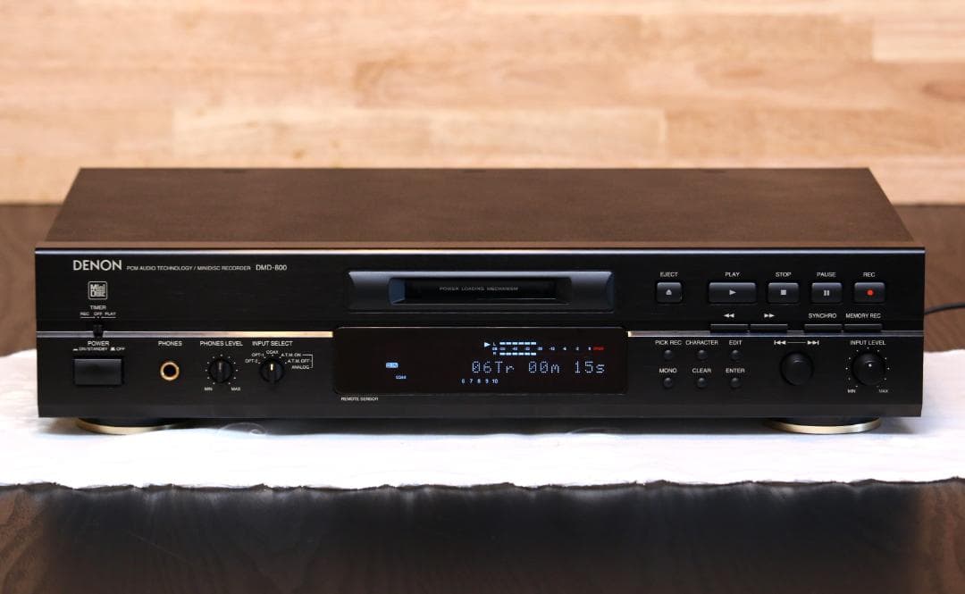 DENON DMD-800 MDデッキ　MDプレーヤー/レコーダー　 日本製　黒