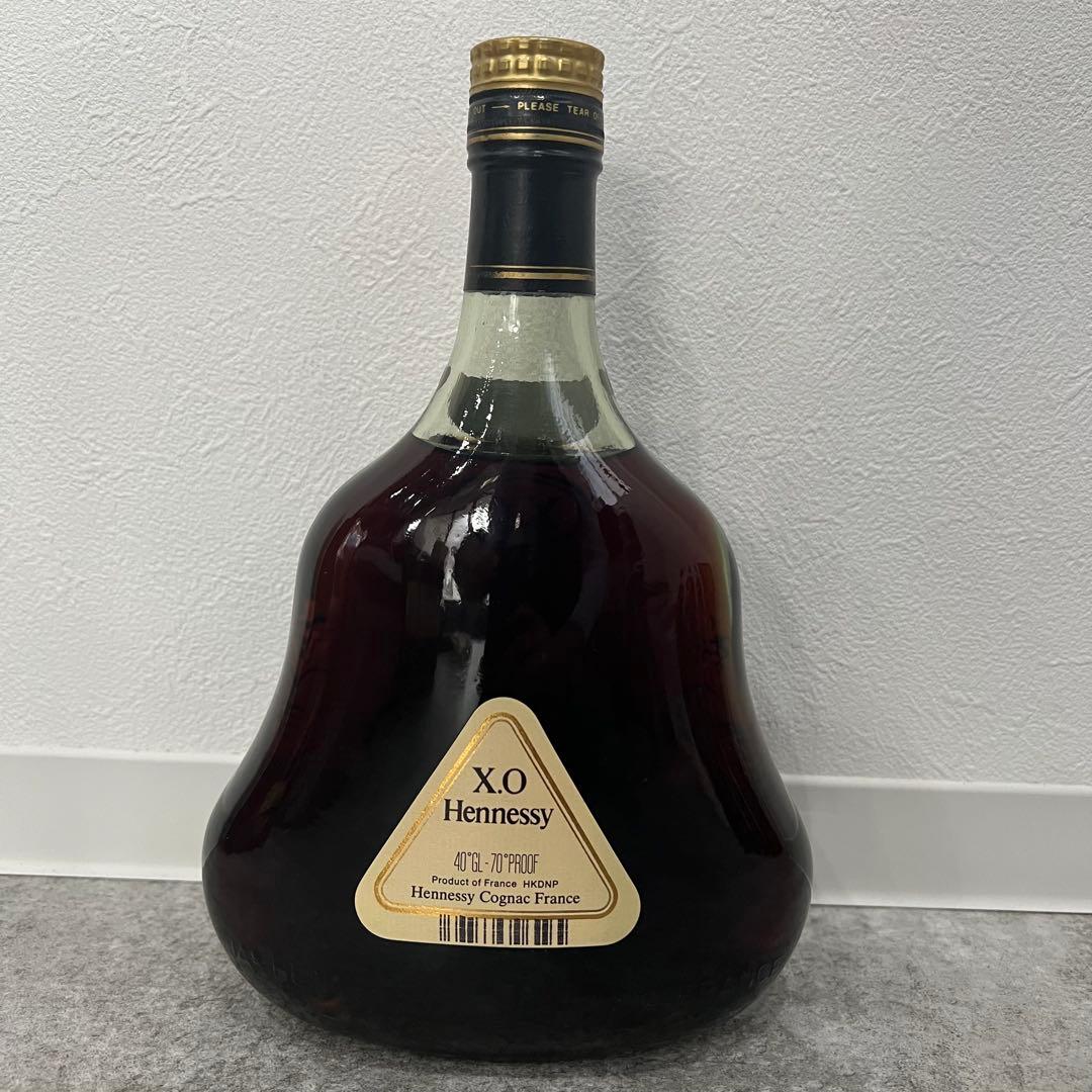 未開栓 Hennessy X.O. ヘネシー 金キャップ グリーンボトル 箱付き
