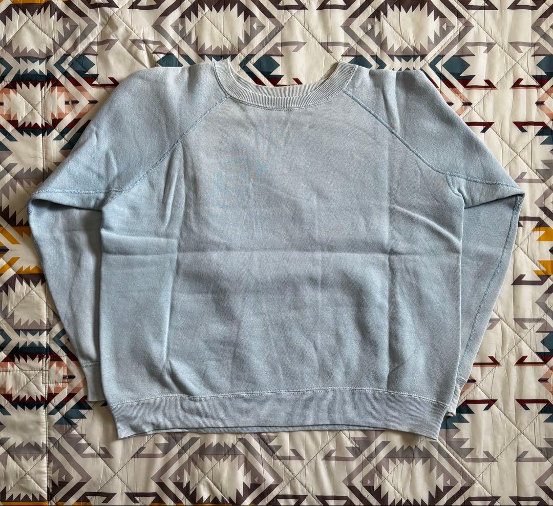 K*u様 さ*ち様 60s ヴィンテージスウェット　ヴィンスウェ　水色　ラグラン