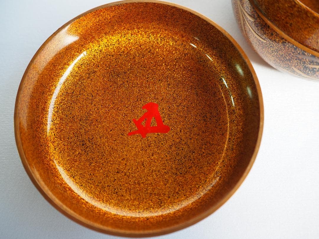 裏千家15世鵬雲斎大宗匠御書付『海松貝蒔絵平棗』岡澤起幸造（共箱）