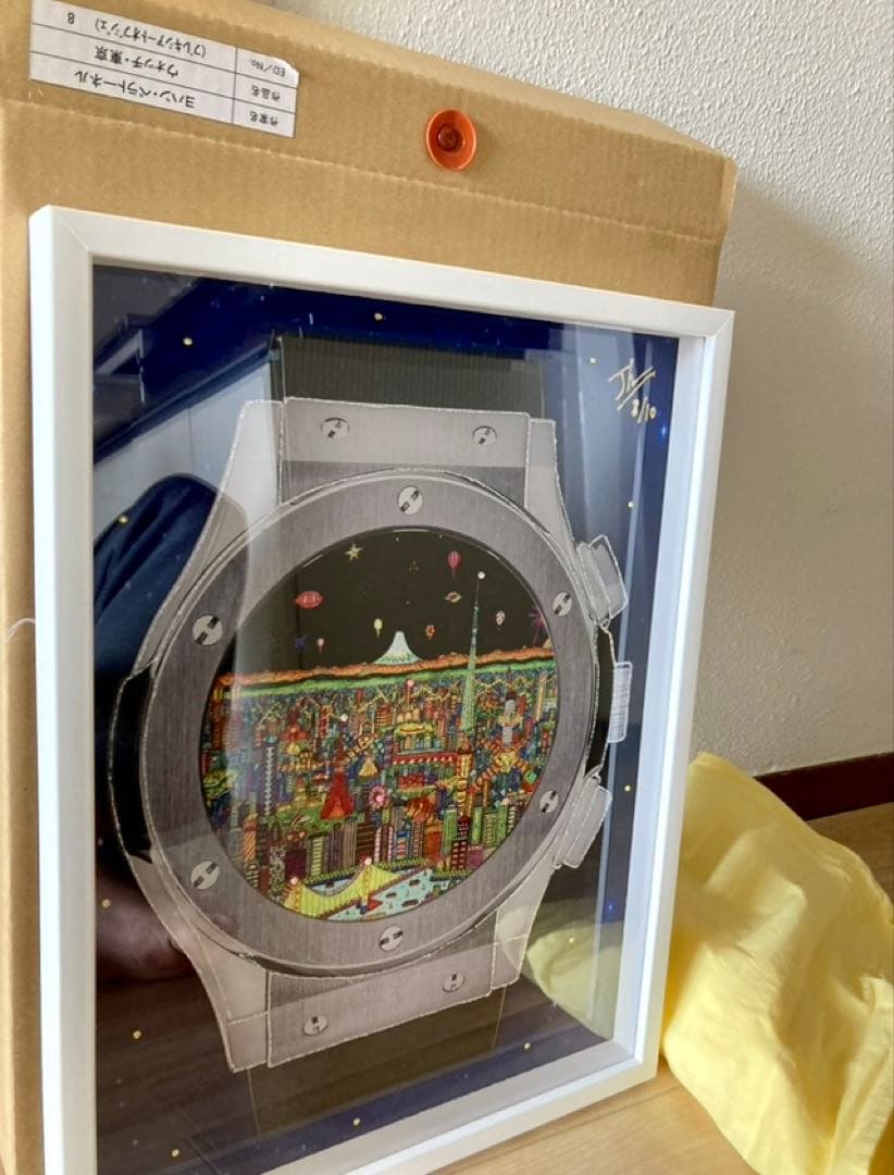 ヨハンペラトーネル　3D作品 Watch Tokyo プレキシアートオブジェ美品