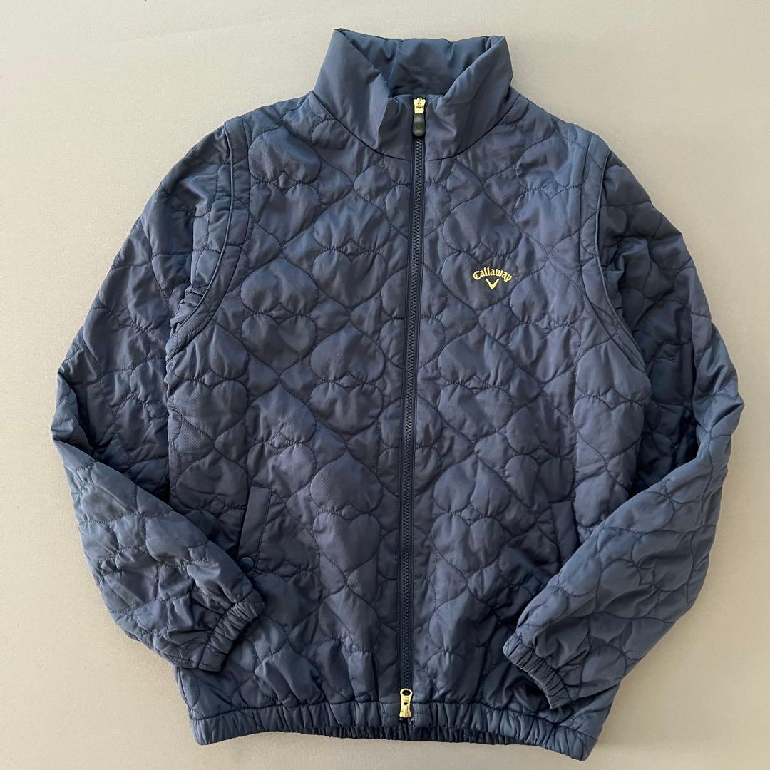 Callaway キャロウェイ　ダウンジャケット　キルティング　中綿　ゴルフ　紺