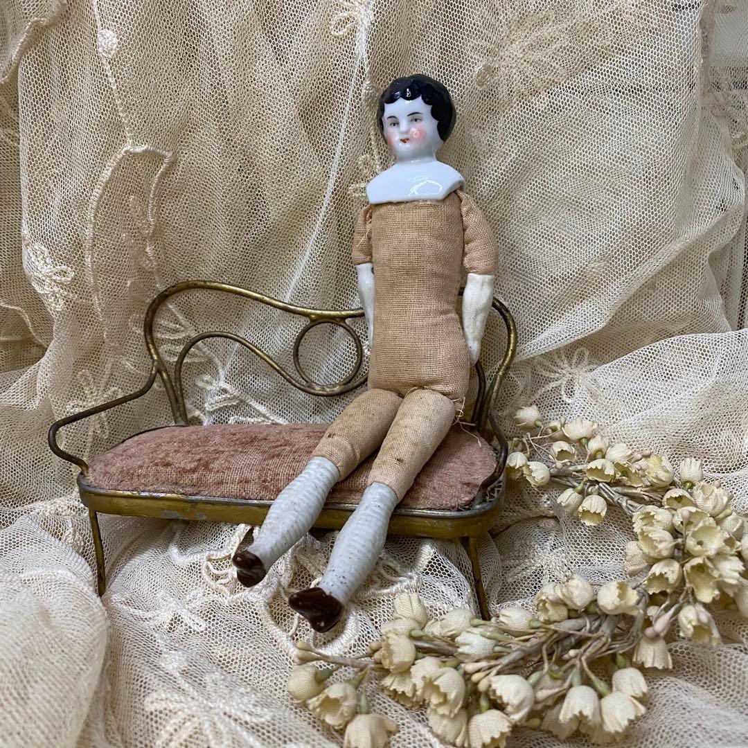 ドイツアンティーク チャイナヘッドドール 19cm