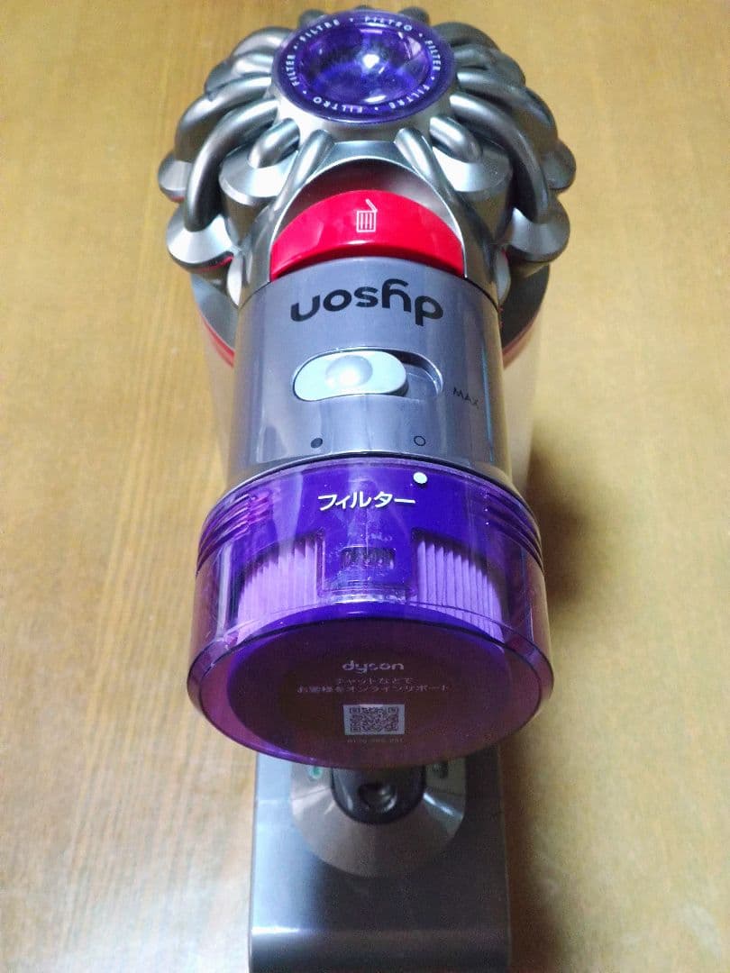 ダイソンV8 SV10K掃除機 完全分解清掃済み動作品 純正バッテリー２つセット