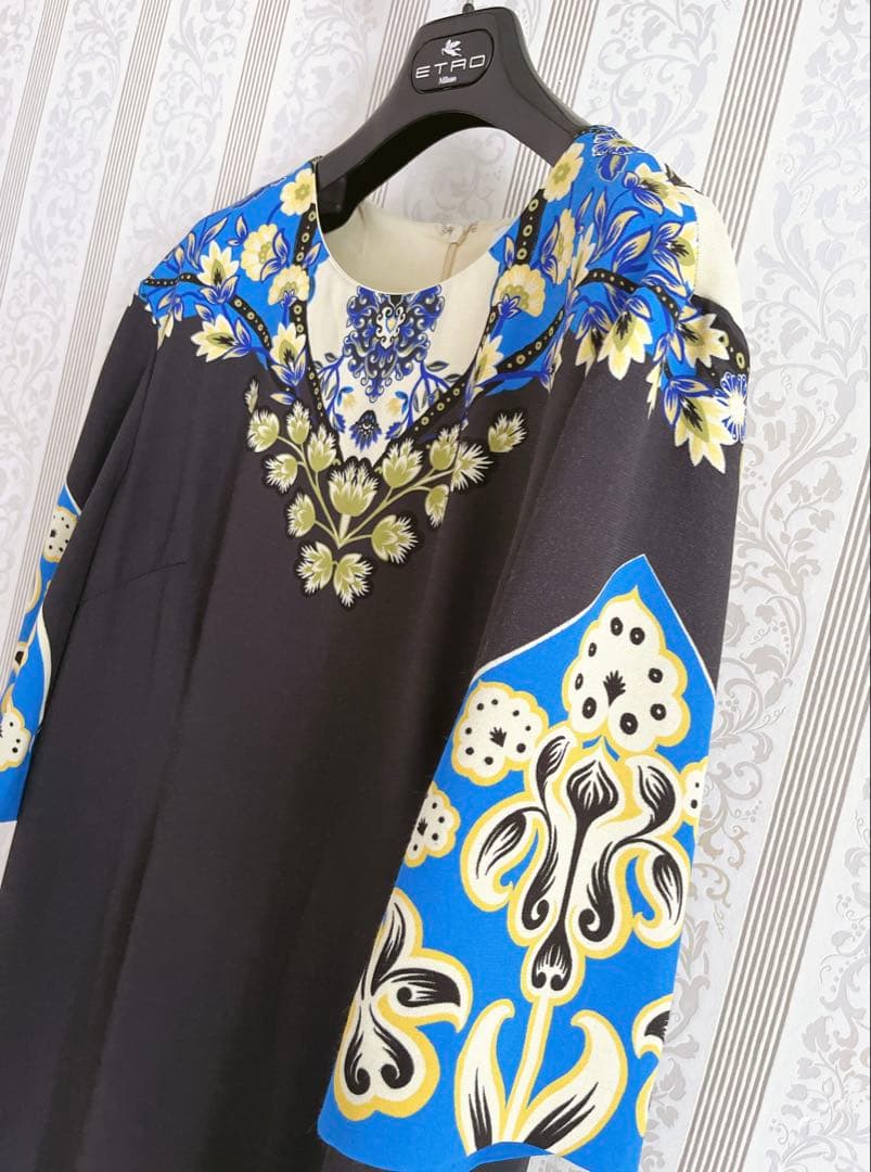 最終値下げ セール☆21万 極美品 エトロ 洗練 プレシャス ゆったり ドレス