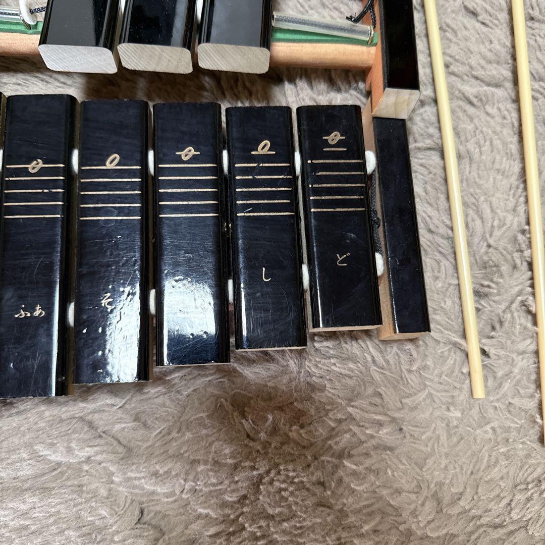 YAMAHA 卓上木琴 No.185 ヤマハ マレット付き 打楽器　30音