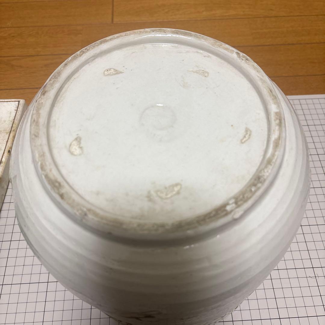 茶道具　陶器 陶板、水差し セット手描き 魚のモチーフ