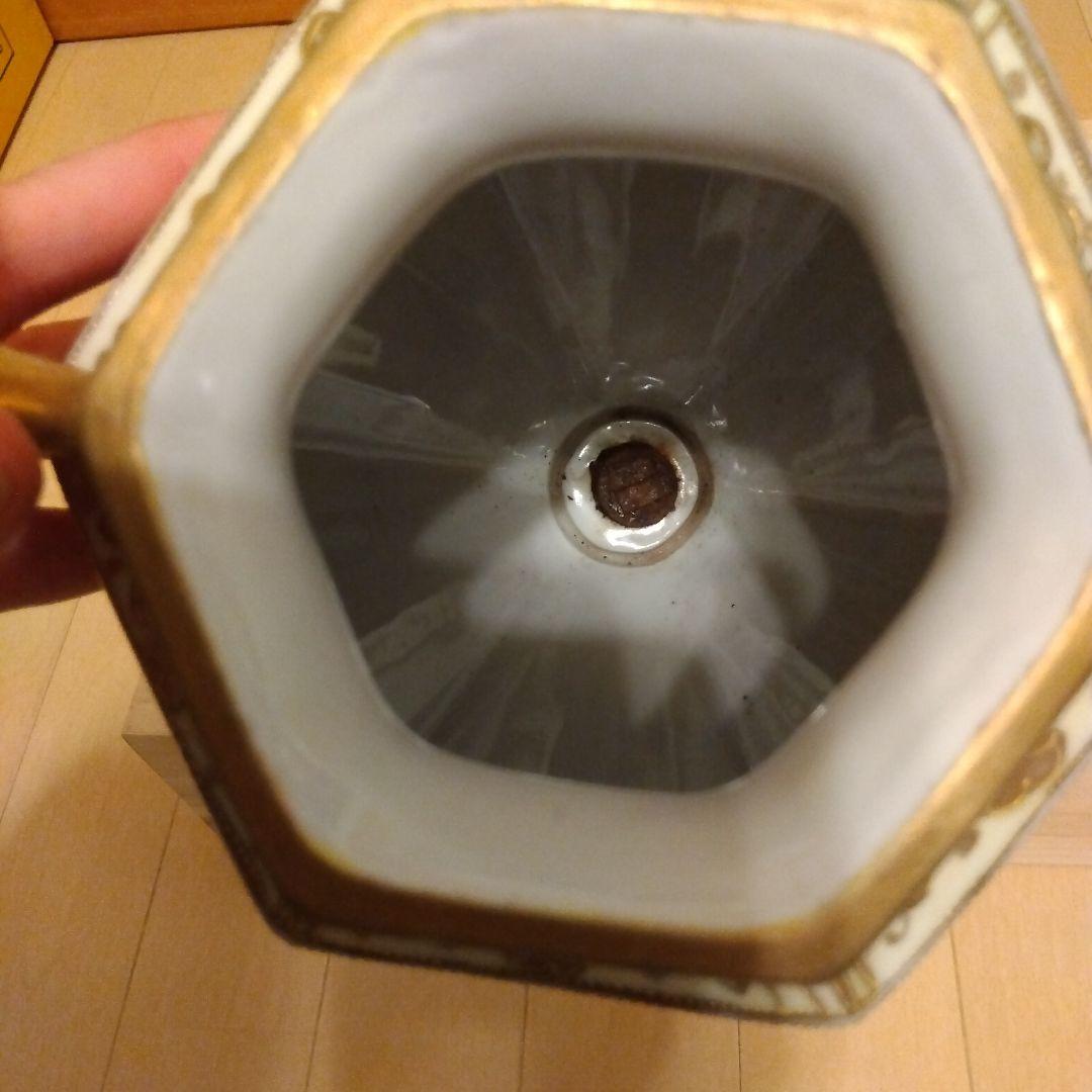 kinjo china 　飾り壺　オブジェ　花柄　アンティーク 　壺