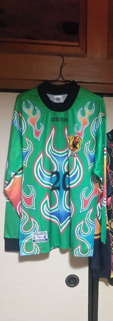 川口能活！フランスワールドカップ出場文字入り1番20番日韓ゴールキーパー