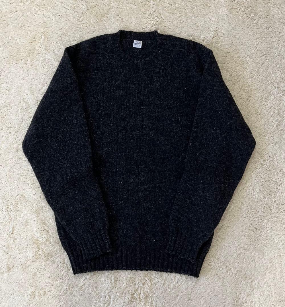 E.TAUTZ ダークグレー クルーネックセーターMサイズ