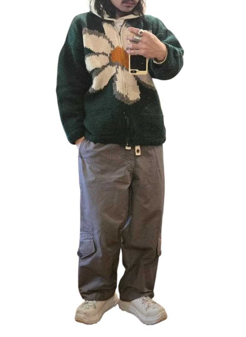 リクトDaisy pattern ecuador knit