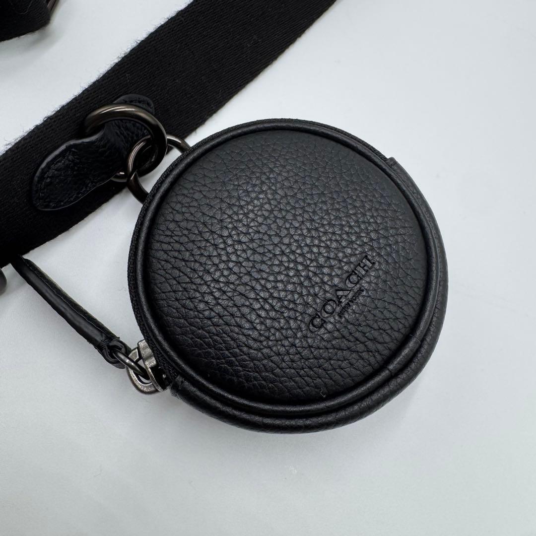 未使用級✨ コーチ ショルダーバッグ 2way チャーター レザー ブラック