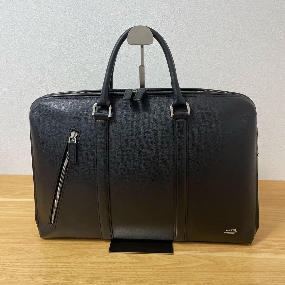 ポーター　アベニュー ビジネスバッグ　レザー　ブラック