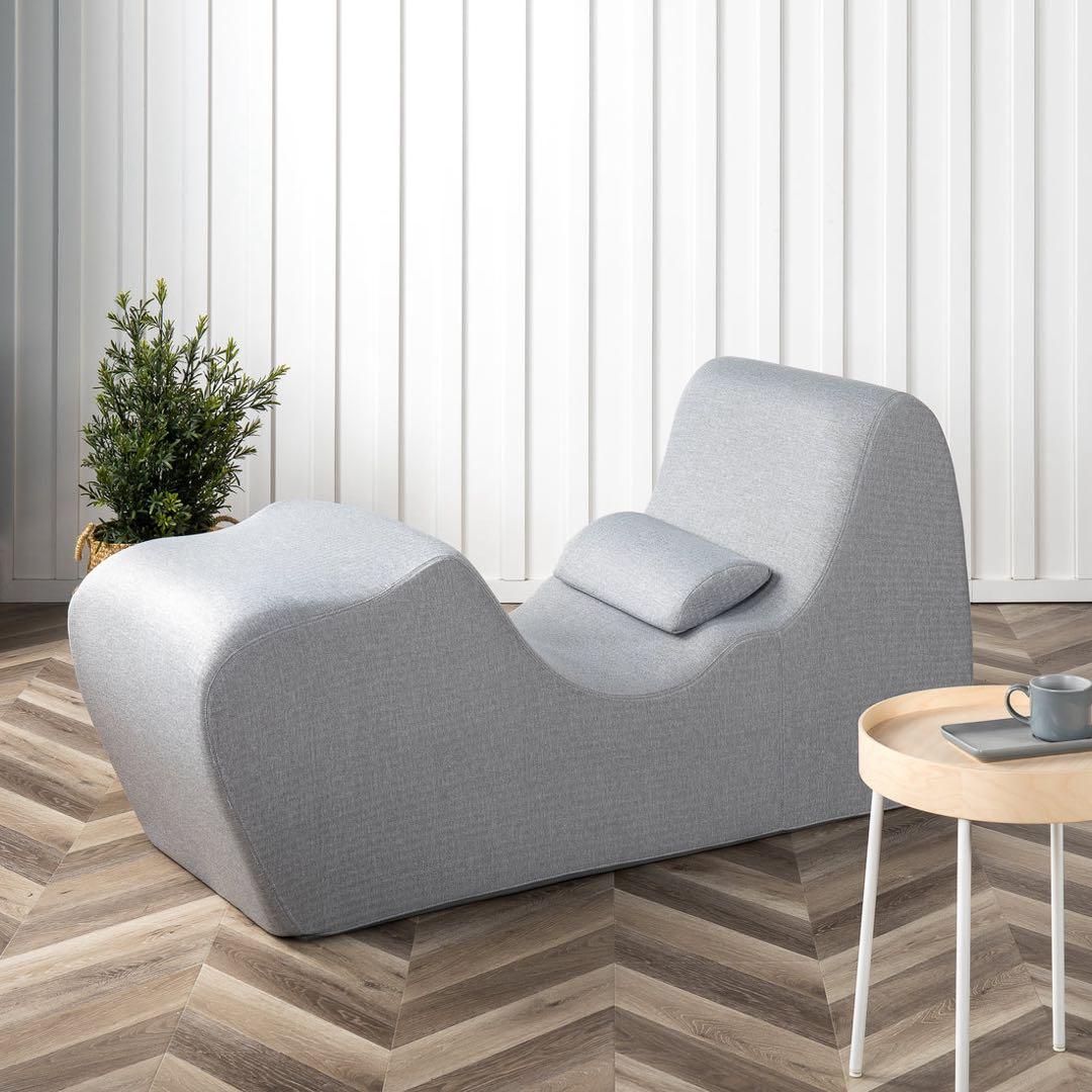 ZINUS ソファ　ライトグレー　ゼログラビティ