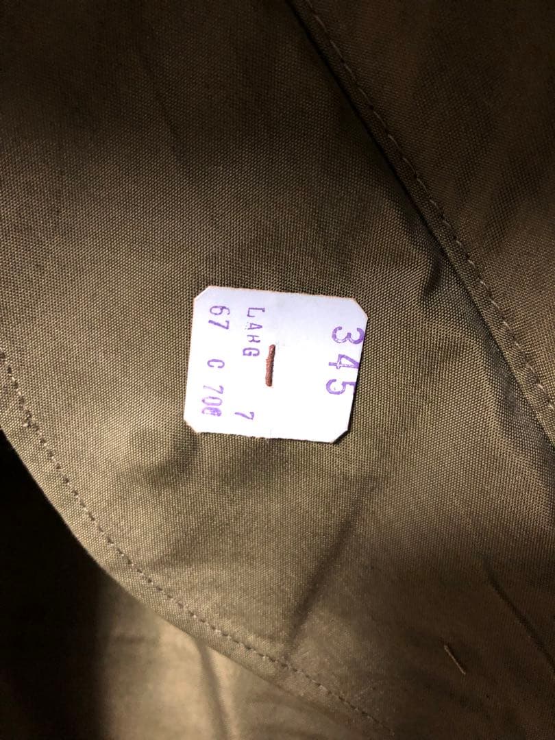 米軍実物 50s M-51パーカ 初期 アルミジッパー デッドストック 美品