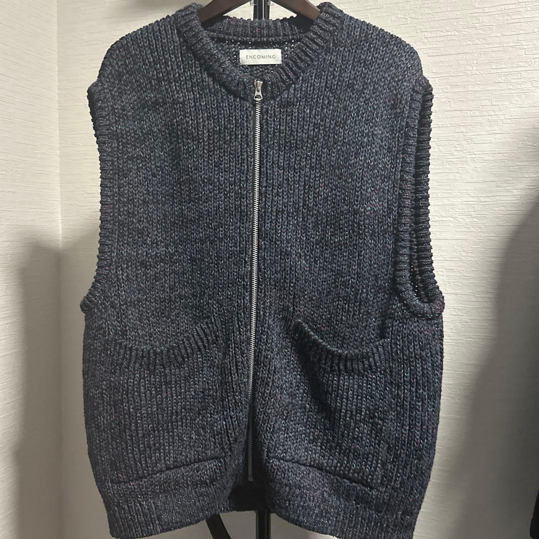 断捨離さん。専用 KNITTED TWO POCKET VEST M