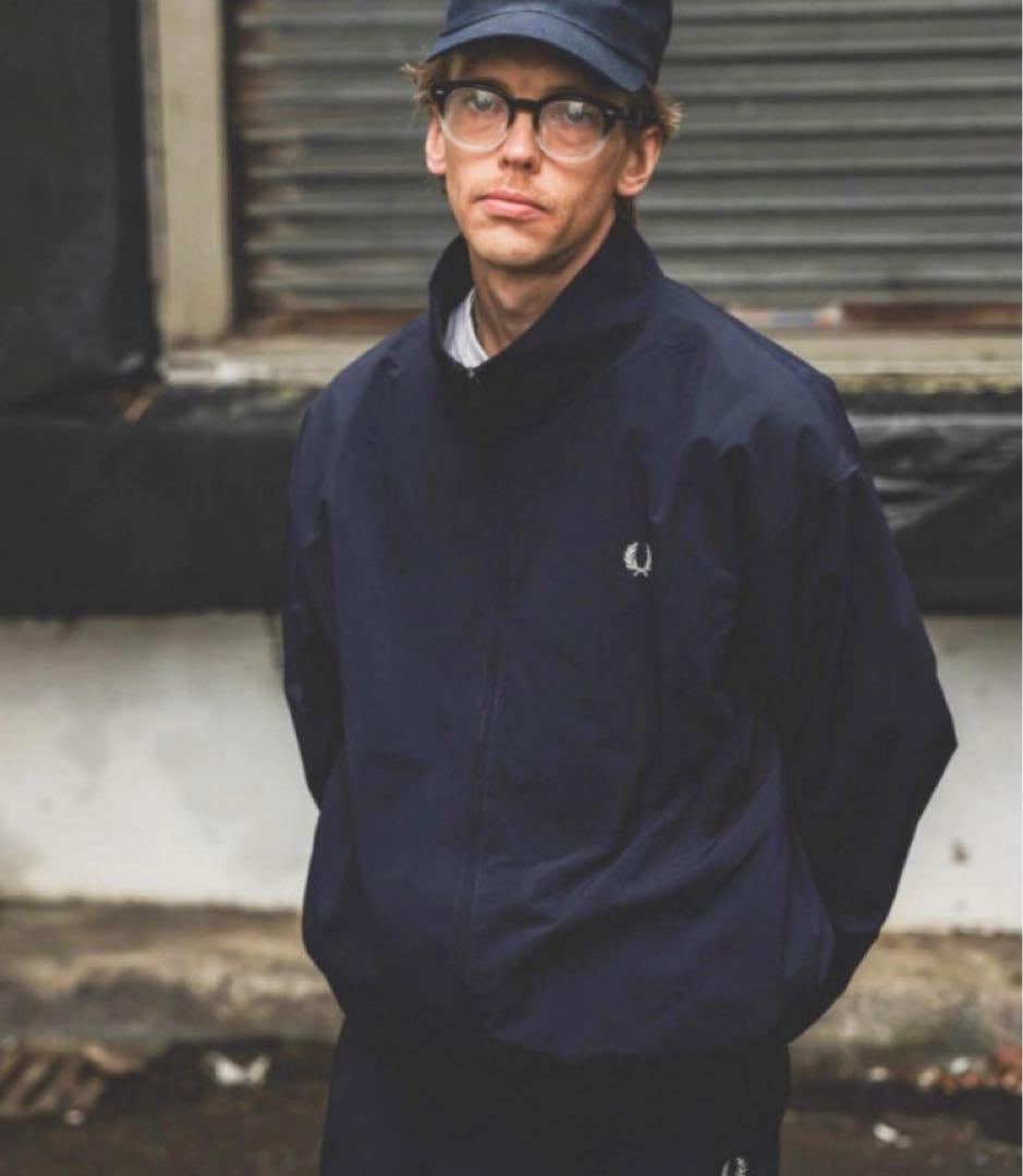 【未使用◦タグ付き✨】FRED PERRY × BEAMS シェルジャケット紺