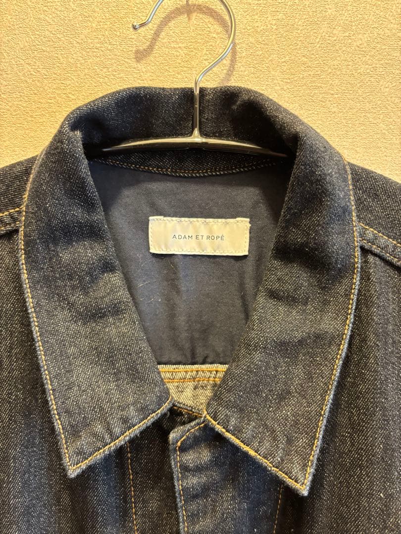 【未使用】ADAM ET ROPE' /リサイクルコットンデニム オールインワン