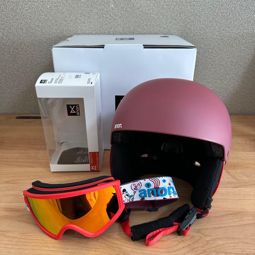 アノン キッズ用ヘルメット&ゴーグル　アジアンフィット