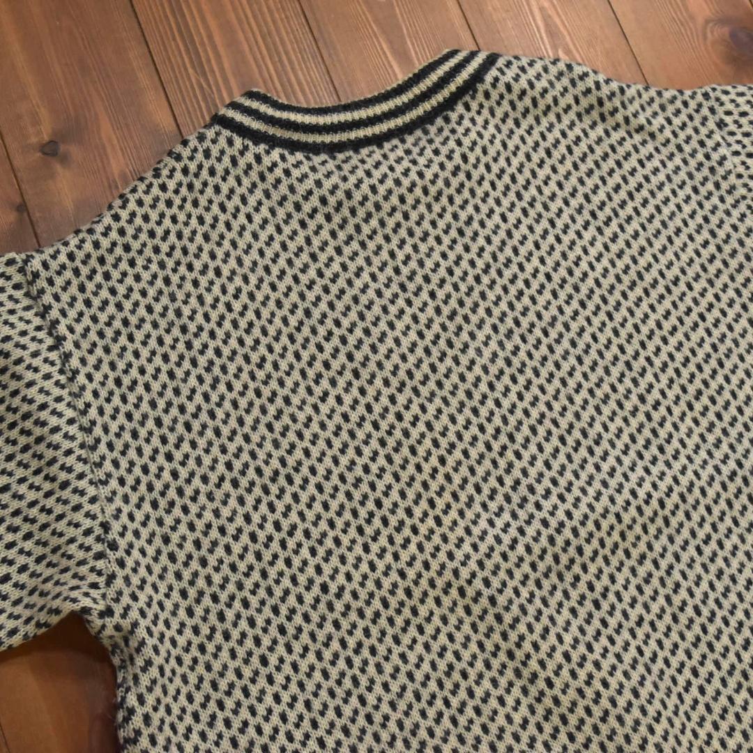 L.L.Bean ノルウェー製バーズアイニットセーター ホワイト