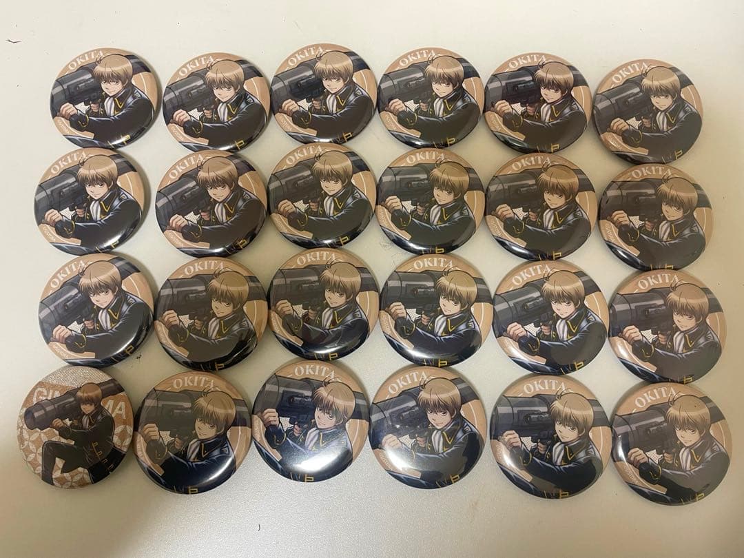 銀魂 沖田総悟 缶バッジ 戦闘前