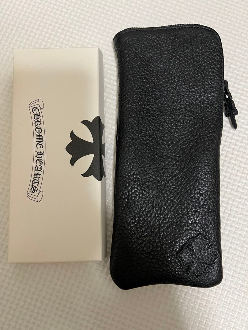 美品✨クロムハーツ　レザーメガネケースとクロス