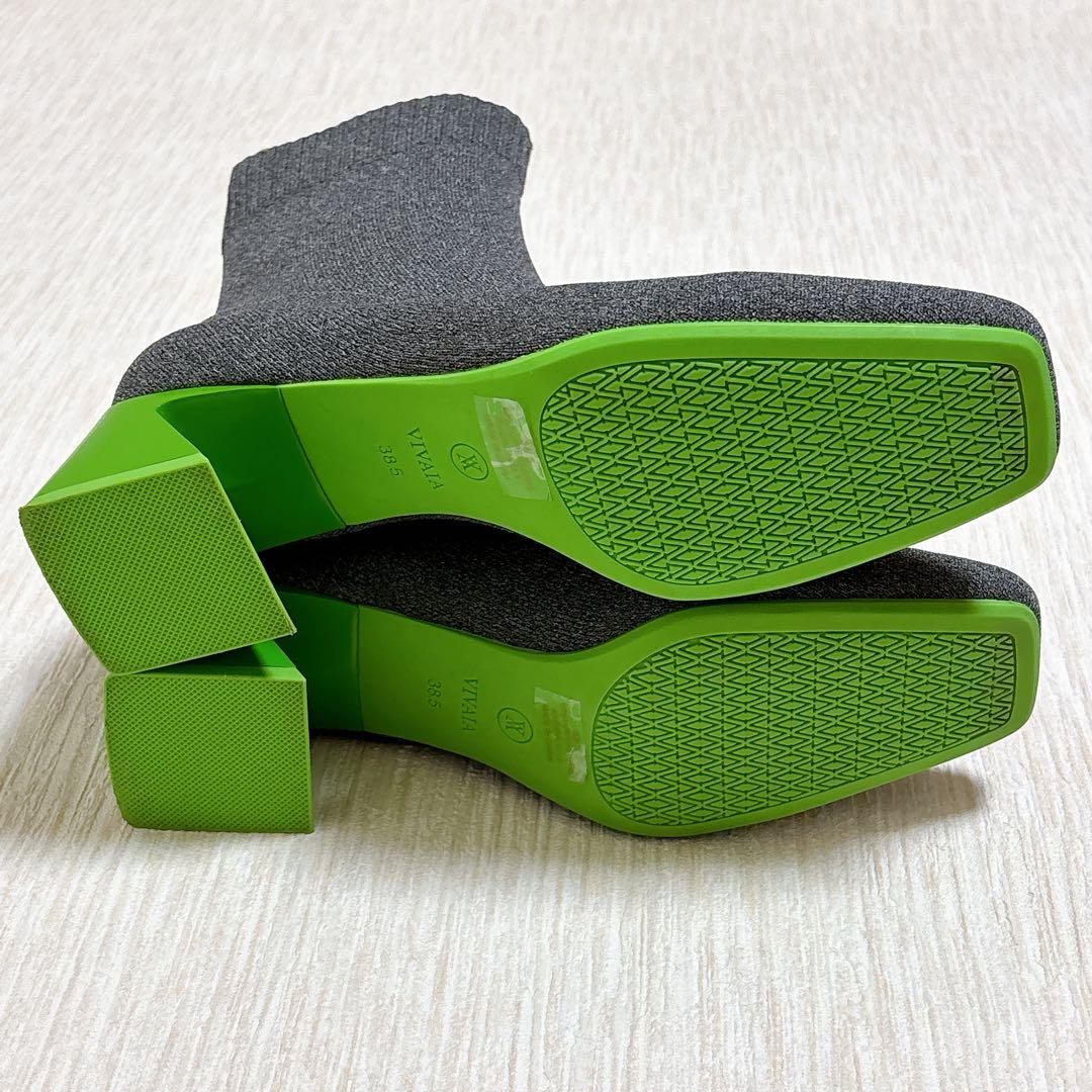 VIVAIA ビバイア Regina Pro ショートニットブーツ 撥水 グレー