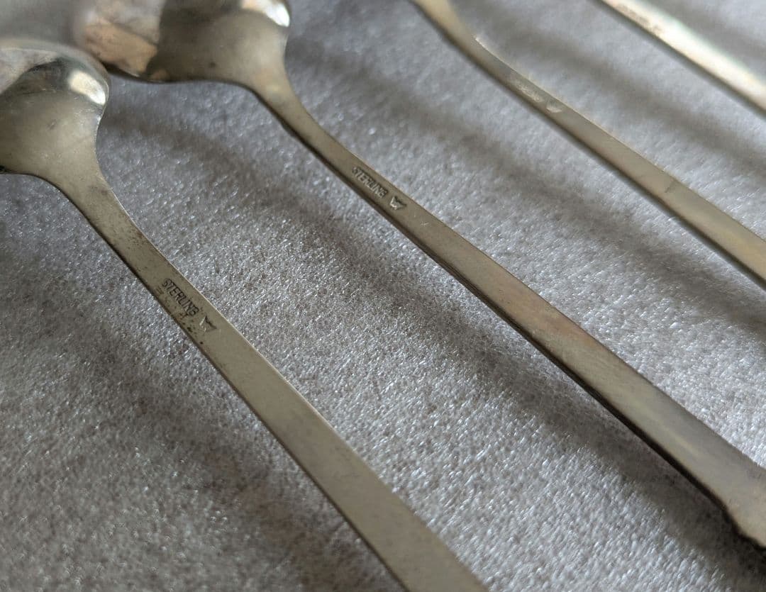 銀製スプーン6本　スターリングシルバー　計約66g